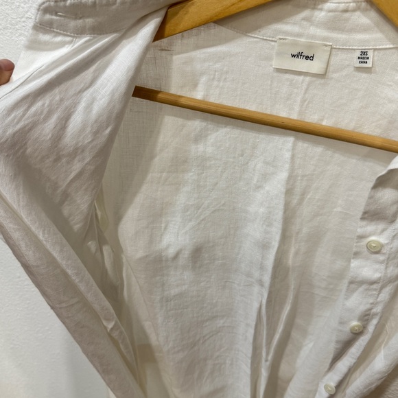 Aritzia Wilfred White Eleta Linen Maxi Dress - Picture 9 of 15